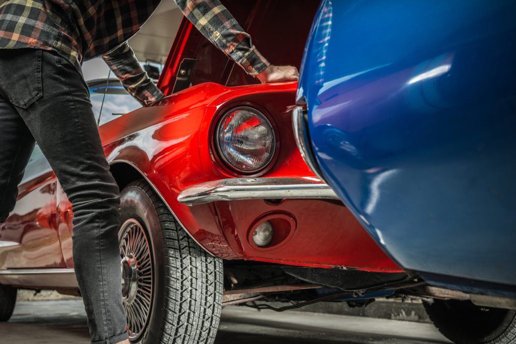 Classic Car Maintenance and Organization in Tight Spaces