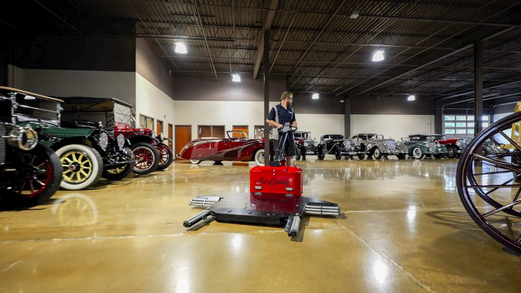Garage Tetris with the CarCaddy Electric Vehicle Mover
